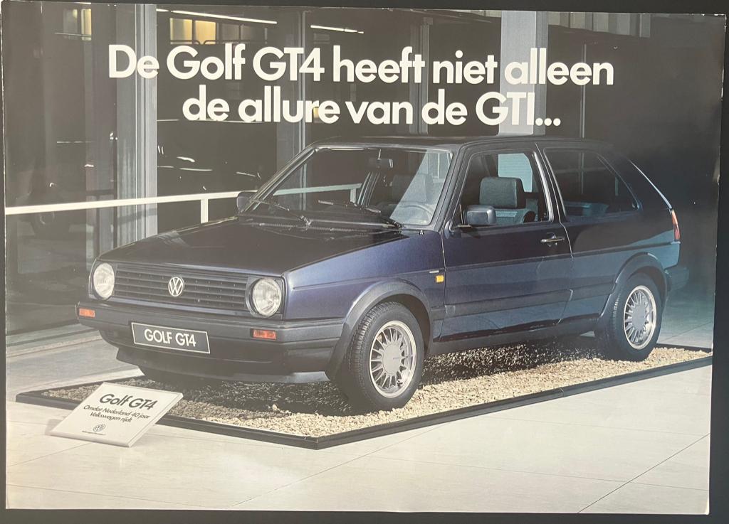 VW Golf 2 GT4 special NL brochure 1988, Ophalen of Verzenden, Zo goed als nieuw, Volkswagen