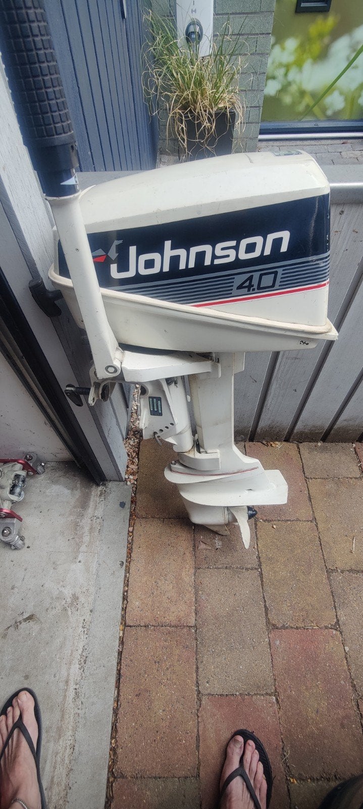 Johnson buitenboordmotor 4pk, Watersport en Boten, Ophalen, Gebruikt, Motor en Techniek, Zeilboot of Motorboot
