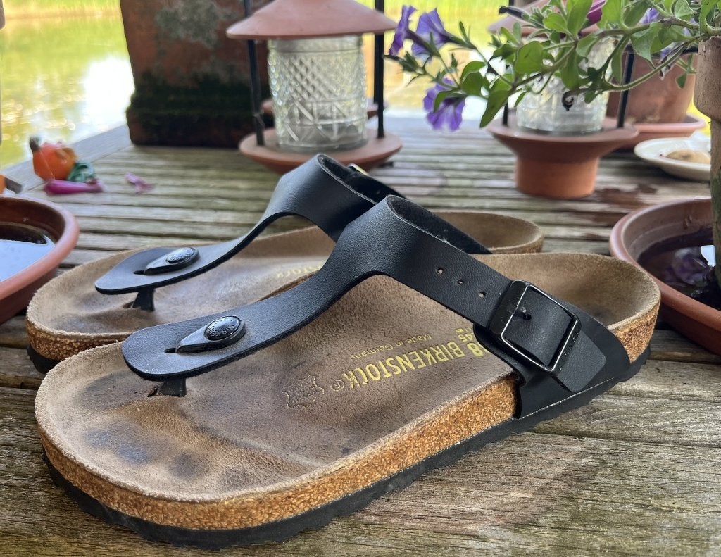 Birkenstock Gizeh mat zwart maat 38, Kleding | Dames, Schoenen, Slippers, Zwart, Ophalen of Verzenden, Gedragen