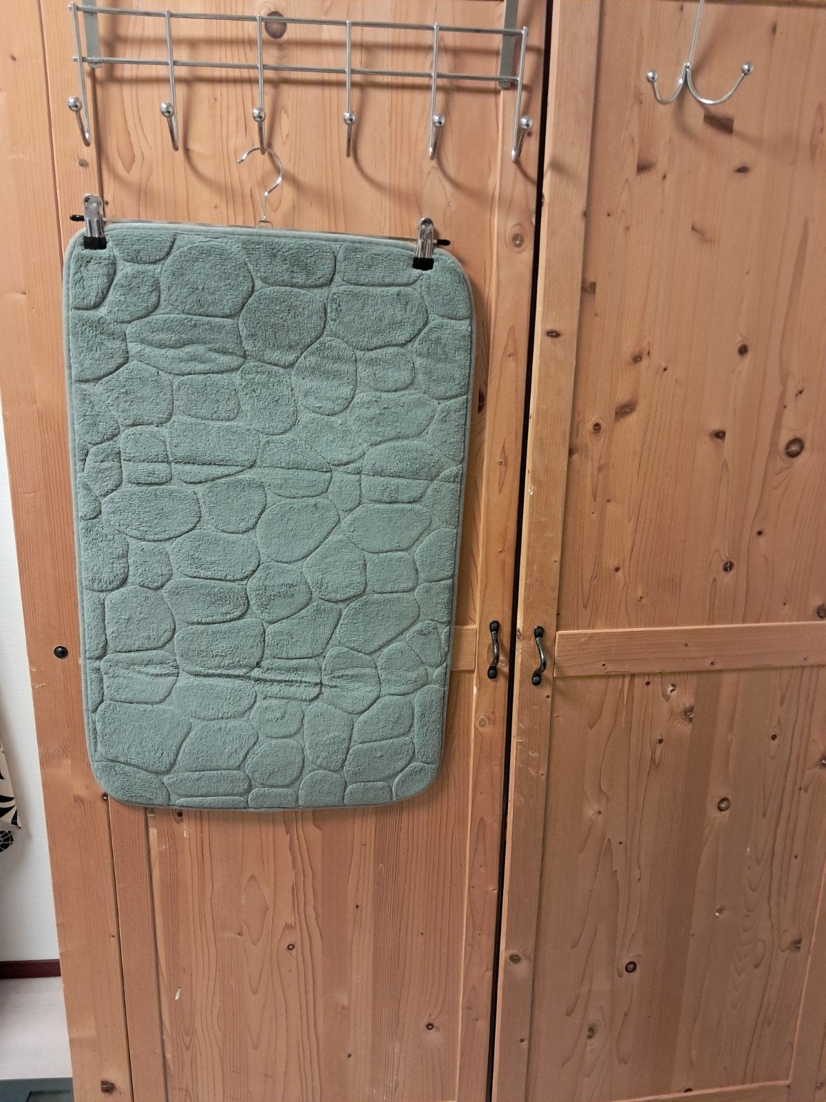 Zachte groene badmat voor douche of bad, Ophalen, Gebruikt, Groen, Badmat
