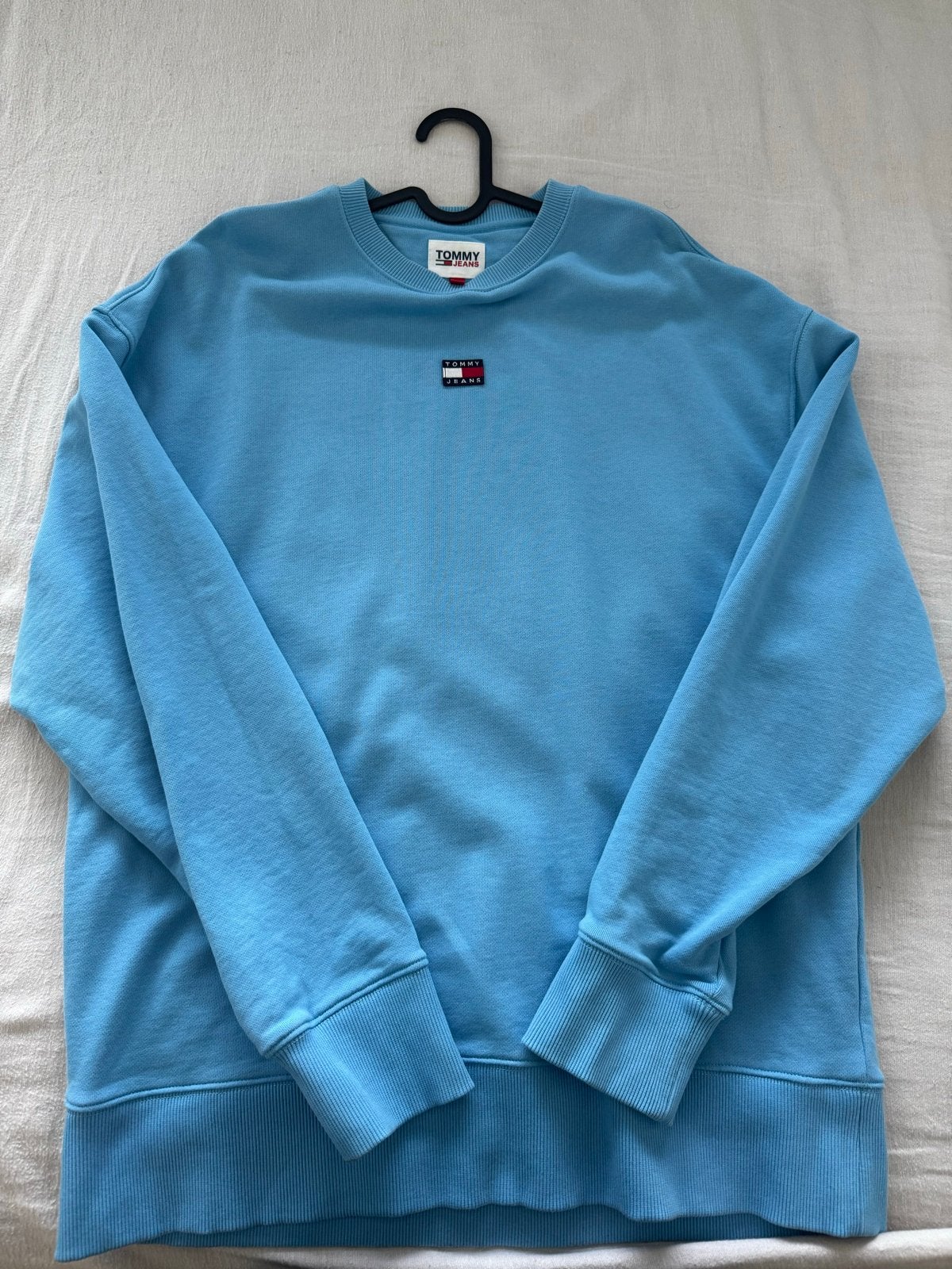 Tommy Jeans Baby Blauw Oversized Sweater - Maat S, Ophalen of Verzenden, Nieuw, Maat 46 (S) of kleiner, Blauw