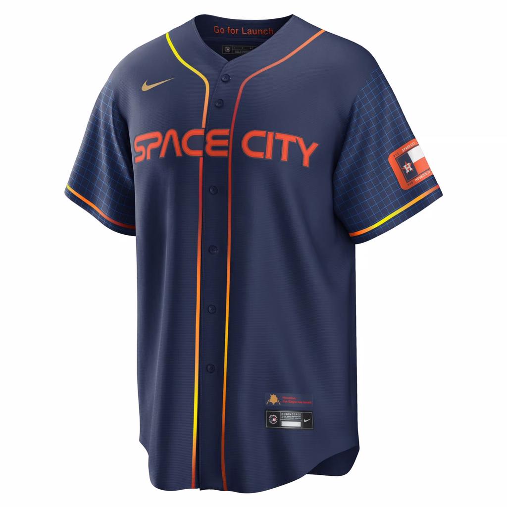 Houston Astros City Connect jersey, Ophalen of Verzenden, Zo goed als nieuw, Honkbal, Kleding