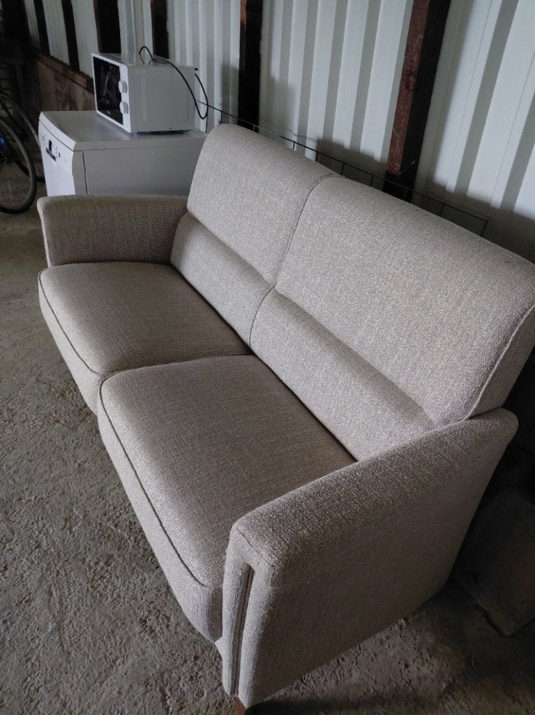 Tweezitsbank met bijpassende fauteuil, Ophalen, Gebruikt, 150 tot 200 cm, Tweepersoons