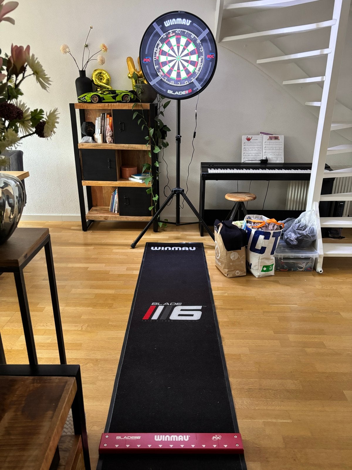Complete Dartset, Ophalen, Zo goed als nieuw, Dartbord met pijlen