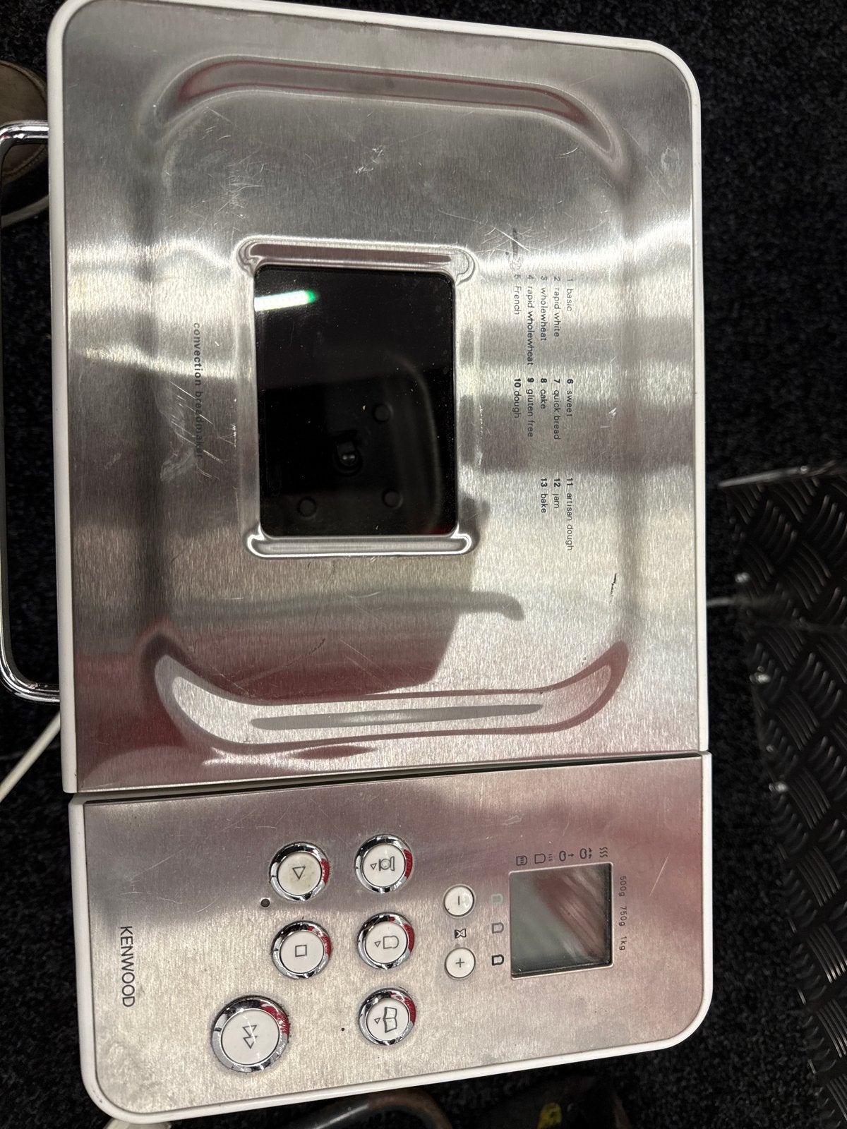 Kenwood Broodbakmachine - Goed Werkende Staat, Gebruikt, 800 tot 1200 gram deeg, Kijkvenster, Ophalen