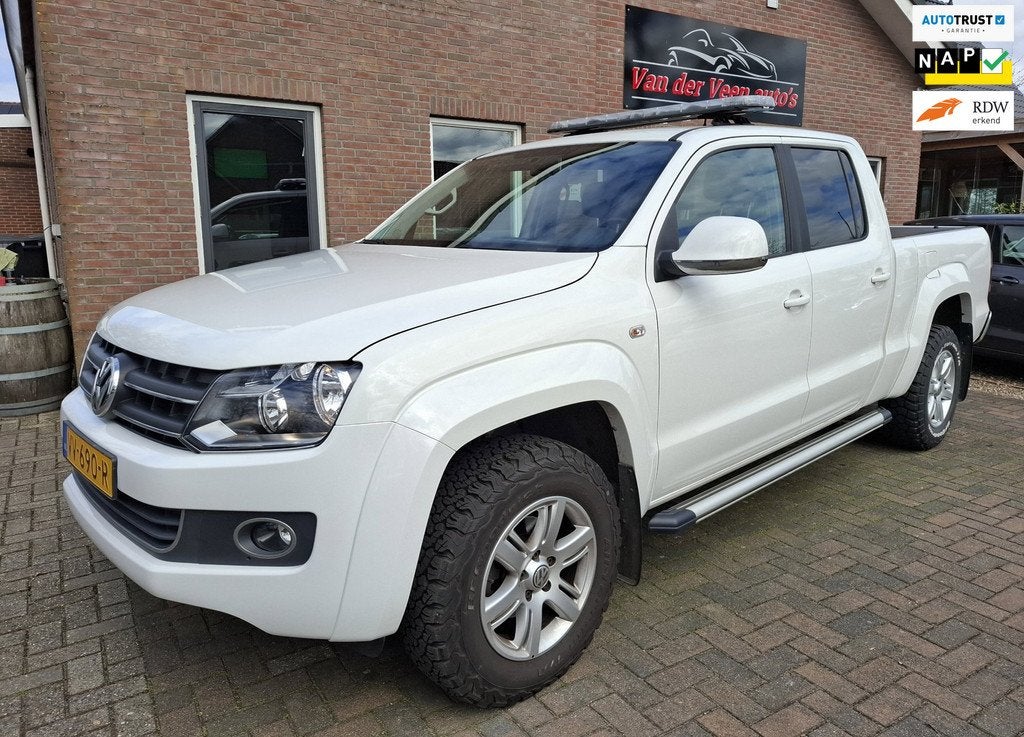 Volkswagen Amarok 2.0 TDI 4Motion Dubbel Cabine 5 pers Highl, Auto's, Automaat, Euro 5, Stof, Gebruikt
