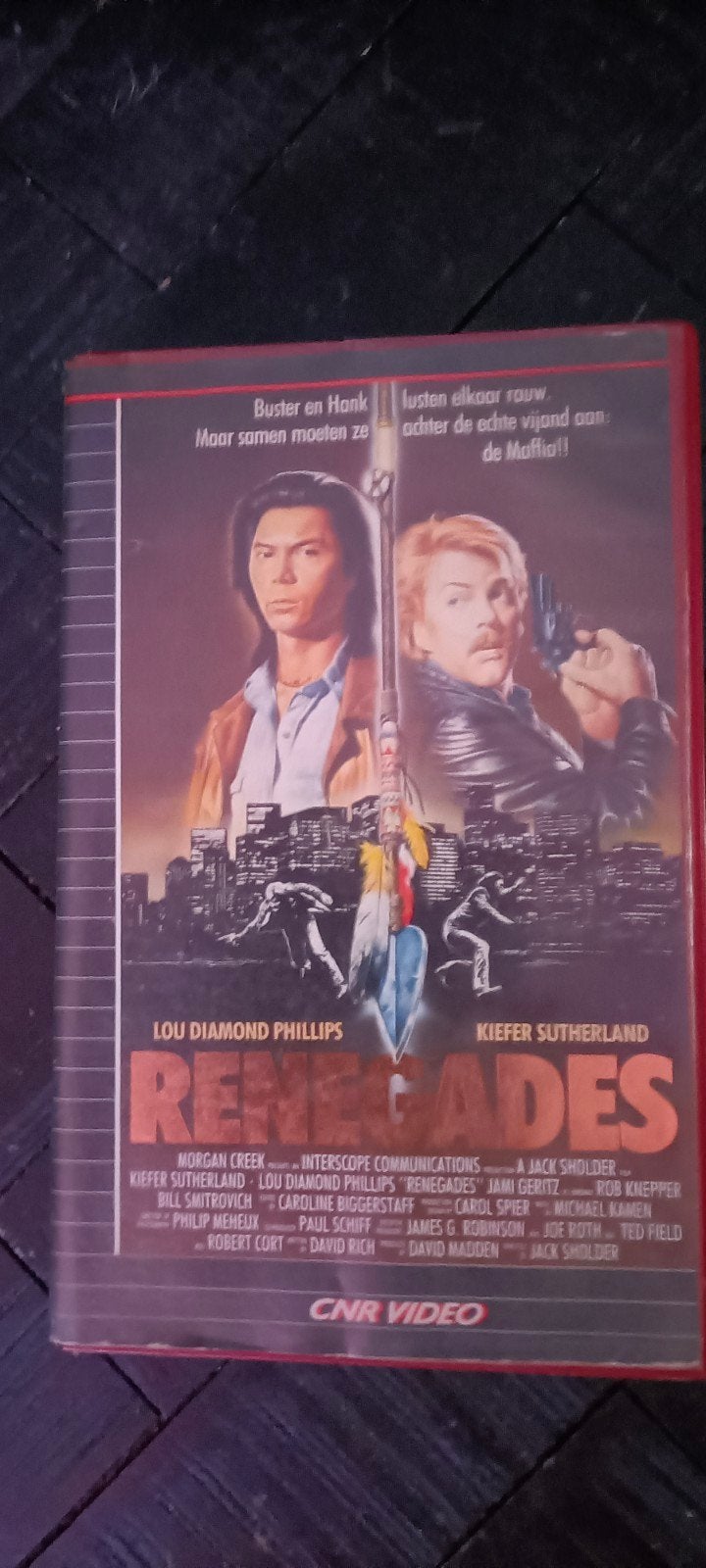 Renegades  vhs video band film Lees adv, Ophalen of Verzenden, Gebruikt, Overige typen