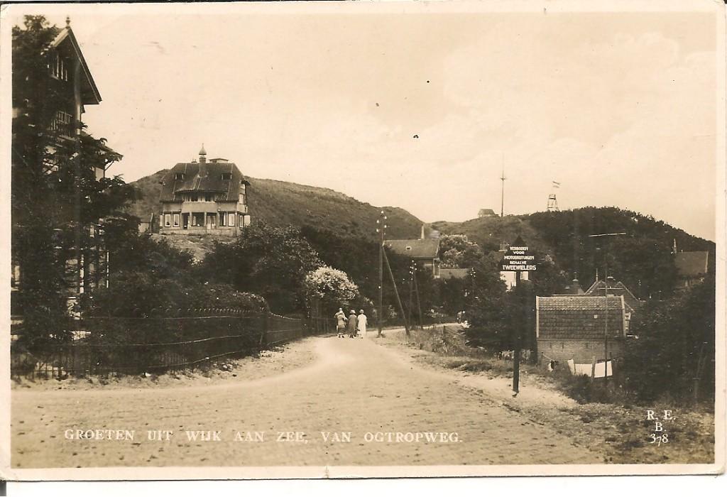 Oude ansichtkaart Wijk aan Zee, Ogtcampweg, 1934, Verzamelen, Ansichtkaarten | Nederland, Gelopen, Noord-Holland, 1920 tot 1940