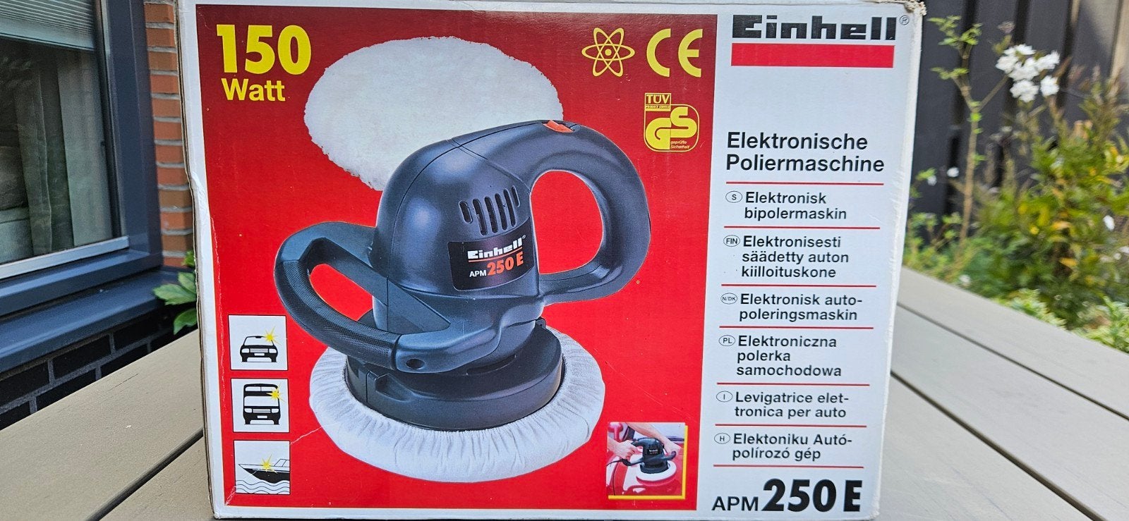 Einhell APM 250 E polijstmachine 150 watt, Ophalen