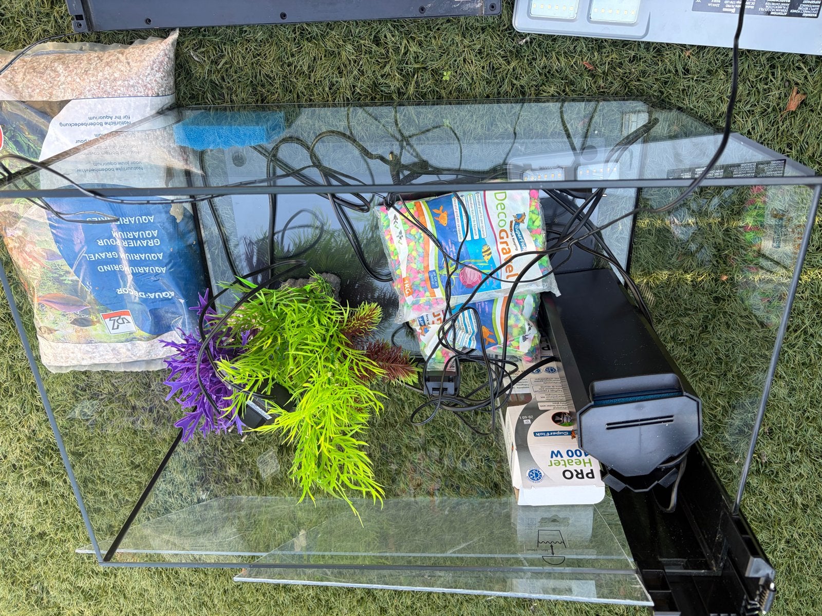 Net en schoon aquarium van 60x30cm, Ophalen, Zo goed als nieuw, Leeg aquarium