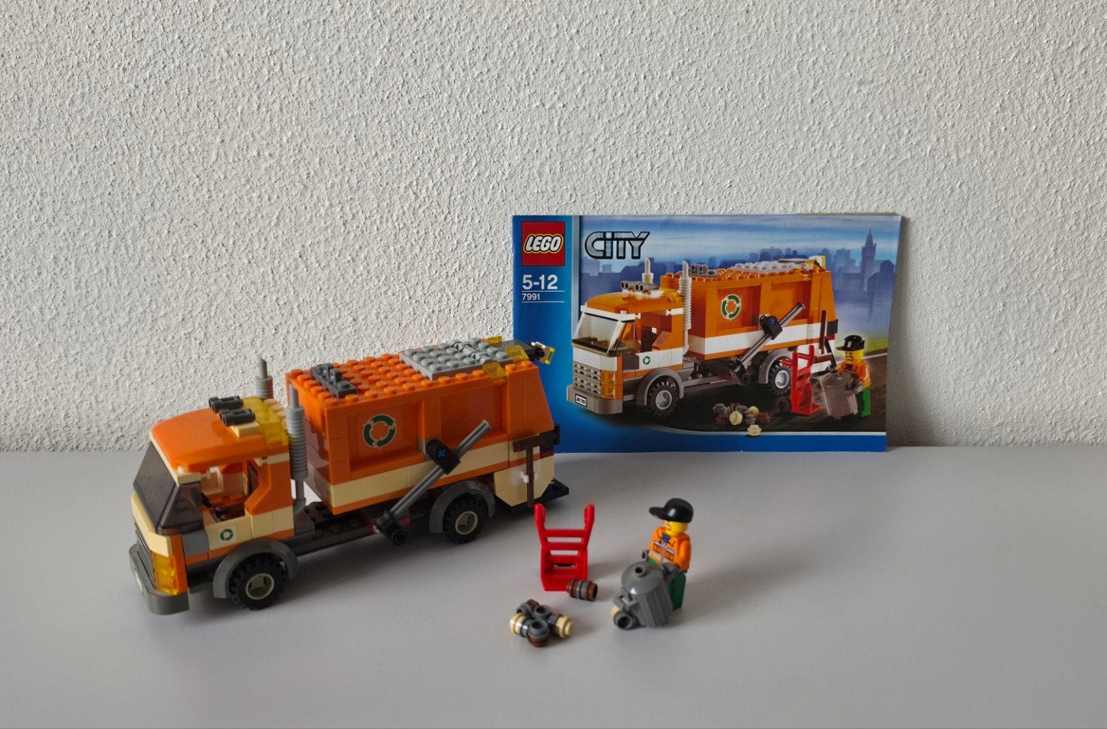 LEGO City 7991 | Vuilniswagen compleet, Kinderen en Baby's, City, Lego, Ophalen of Verzenden, Zo goed als nieuw