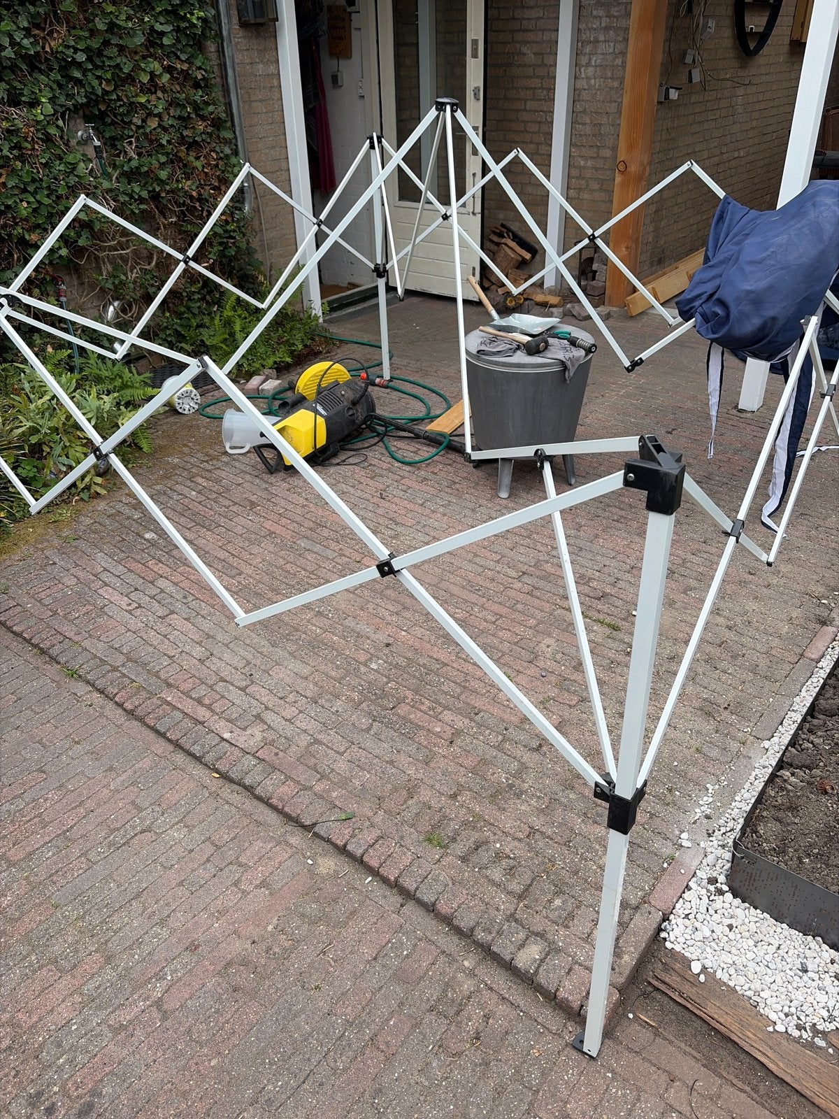 Partytent 3x3 meter - Eenvoudig op te zetten, Ophalen, Gebruikt, Opvouwbaar, Partytent