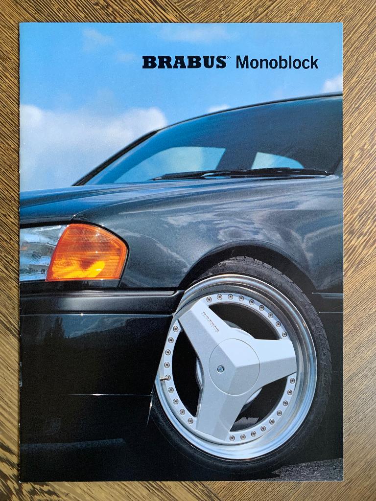 Zeldzame folder Mercedes-Benz Brabus Monoblock velgen 1993, Nieuw, Mercedes-Benz, Mercedes, Ophalen of Verzenden