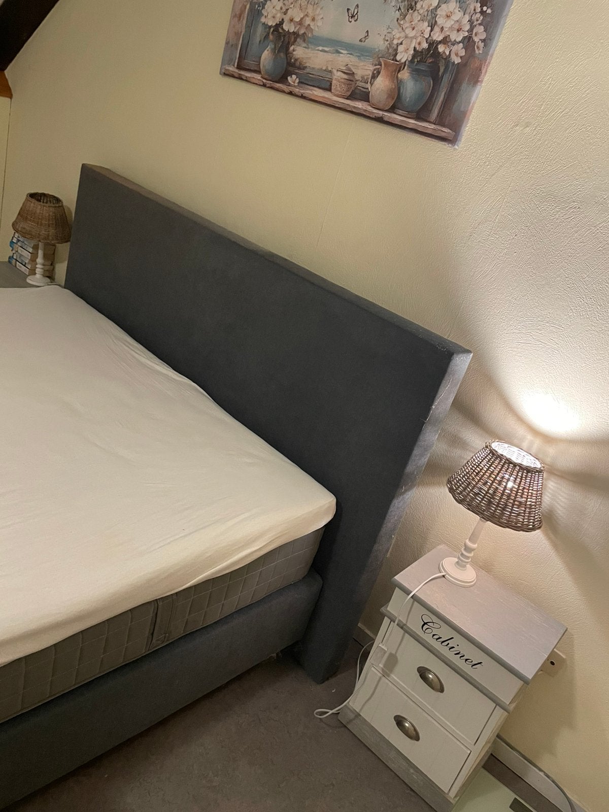 Headboard /achterwand voor bed 180 breed, Ophalen, Gebruikt, Tweepersoons, 180 cm