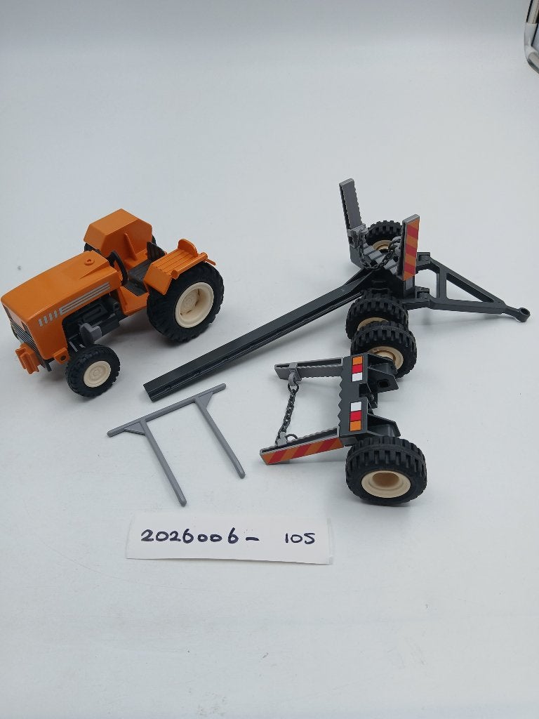 Playmobil 4209 Tractor Met Houttransport, Gebruikt, Complete set, Voertuig, Ophalen of Verzenden
