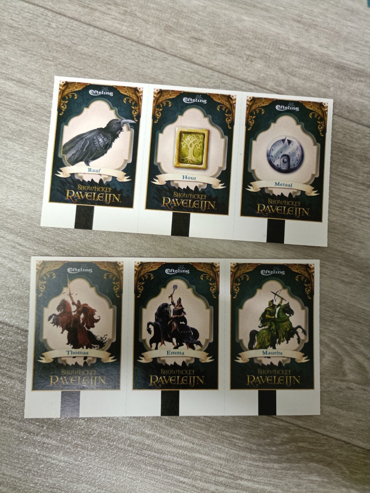 Efteling Ravelijn kaartjes, Ophalen of Verzenden, Nieuw, Overige typen