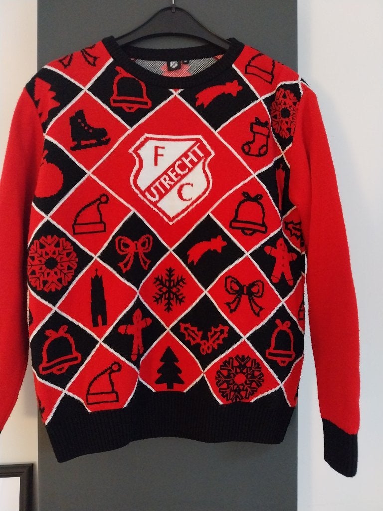 Official FC Utrecht kerst trui, maat M., Maat M, Ophalen of Verzenden, Gebruikt, Shirt