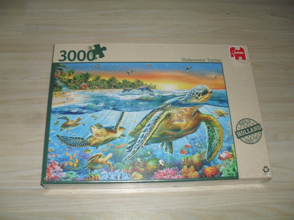 Schildpadden onder water puzzle 3000 stukjes nieuw, Ophalen, Meer dan 1500 stukjes, Nieuw, Legpuzzel