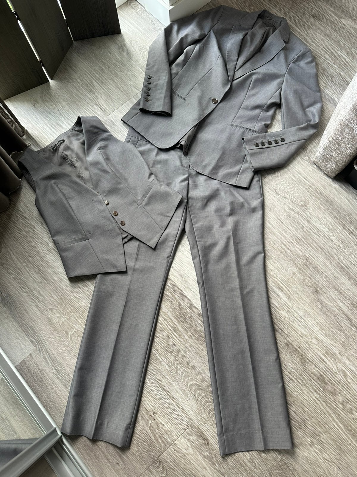Hugo Boss mt 40 3 delig, Kleding | Dames, Jasjes, Kostuums en Pakken, Ophalen of Verzenden, Zo goed als nieuw, Maat 38/40 (M)