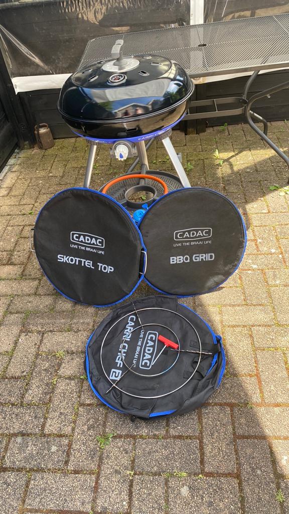 Cadac carri chef 2 barbecue skottelbraai, Ophalen, Gebruikt