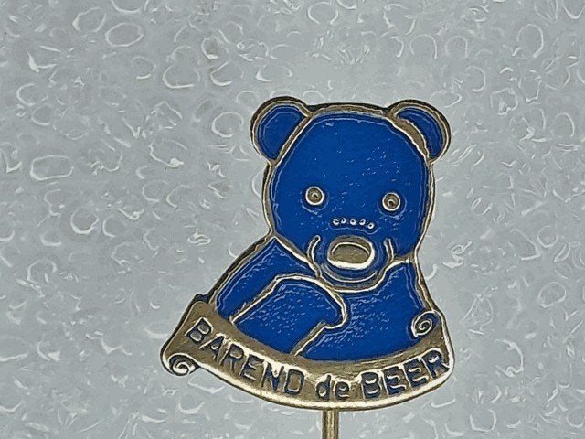 SP2098 Speldje Barend de beer blauw, Ophalen of Verzenden, Gebruikt, Overige onderwerpen