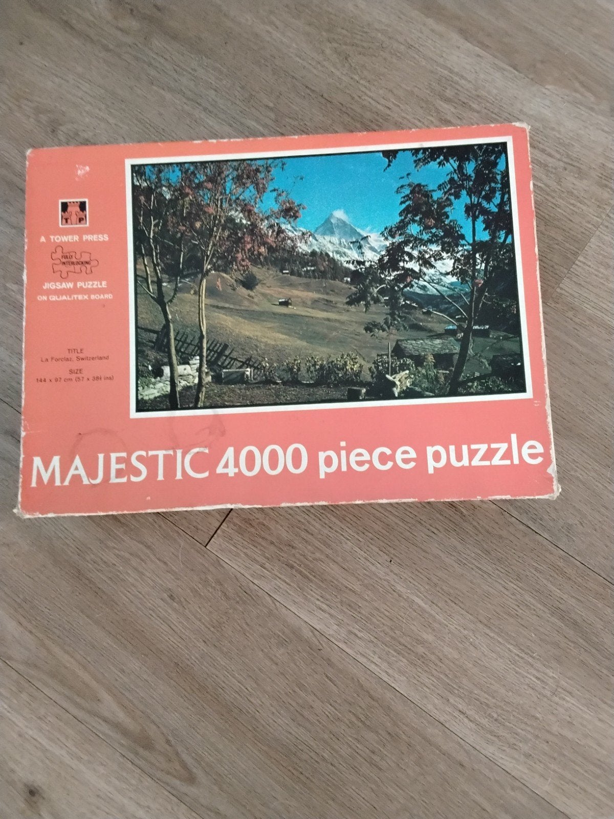 Majestic 4000 stukjes legpuzzel - La Forclaz, Zwitserland, Ophalen of Verzenden, Meer dan 1500 stukjes, Gebruikt, Legpuzzel