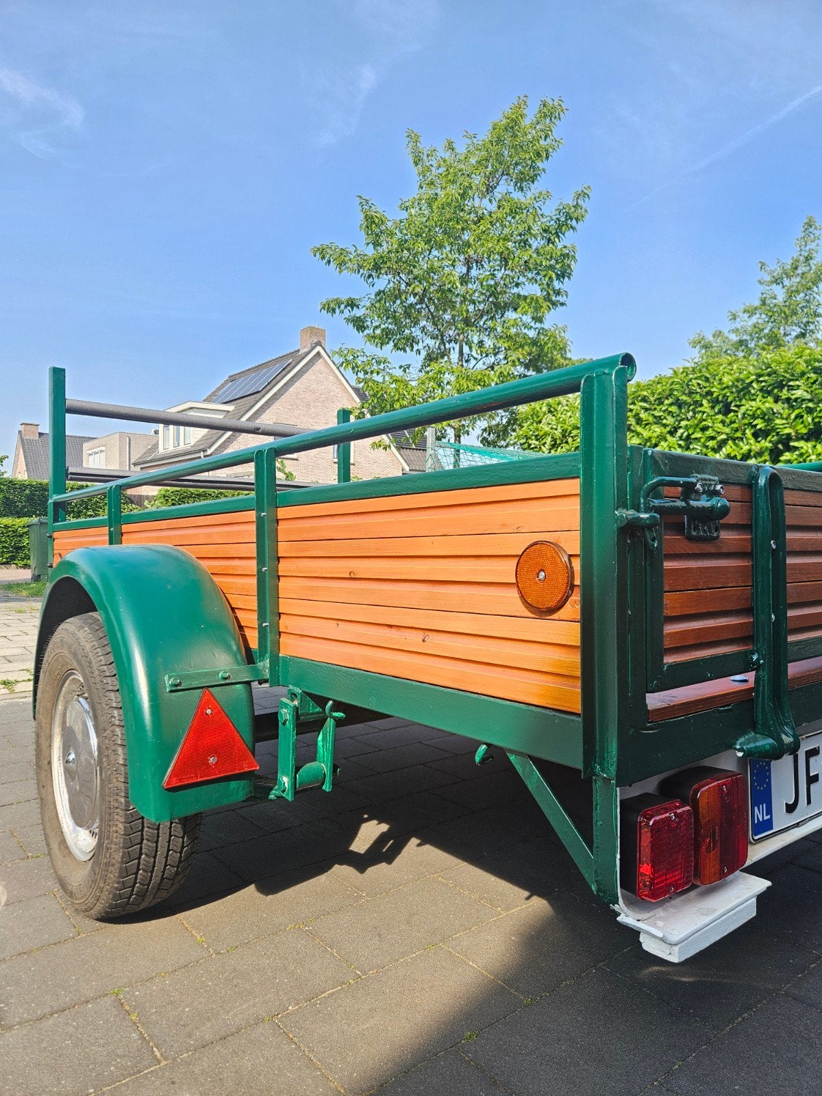 Volledig gerestaureerde oldtimer aanhanger 206 x 106cm, Auto diversen, Ophalen
