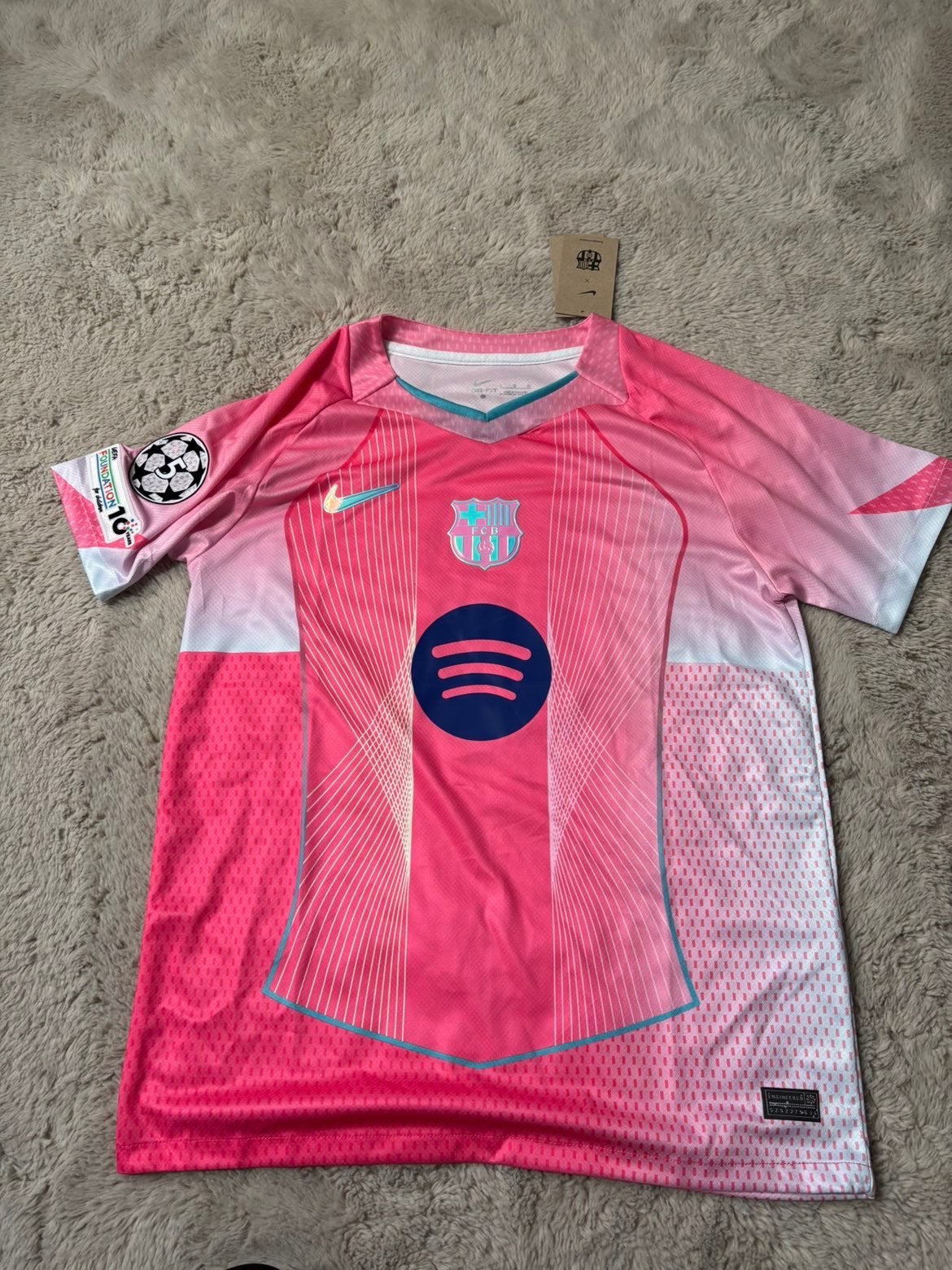 FC Barcelona Uitshirt Roze 2024/2025, Maat L, Ophalen of Verzenden, Nieuw, Shirt