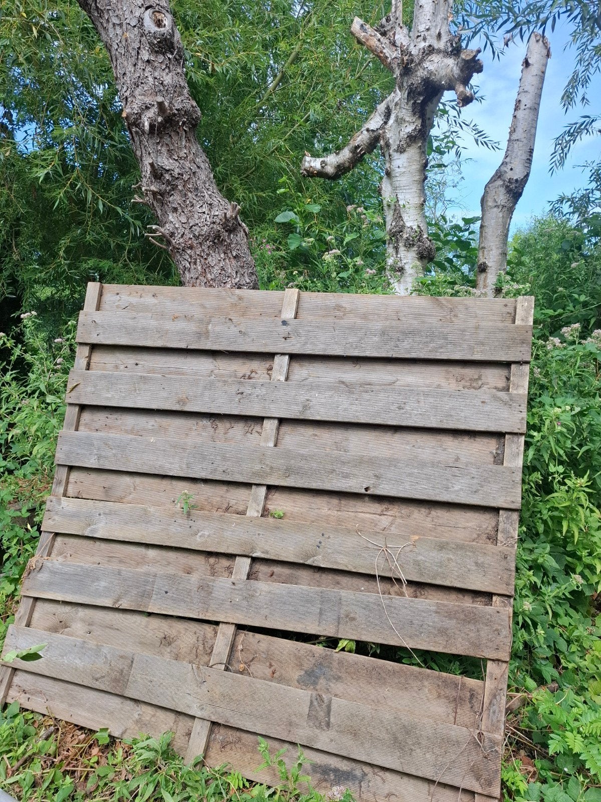 Houten schuttingdeel - 180x170 cm, Ophalen, Minder dan 3 meter, Hout, 1 tot 2 meter
