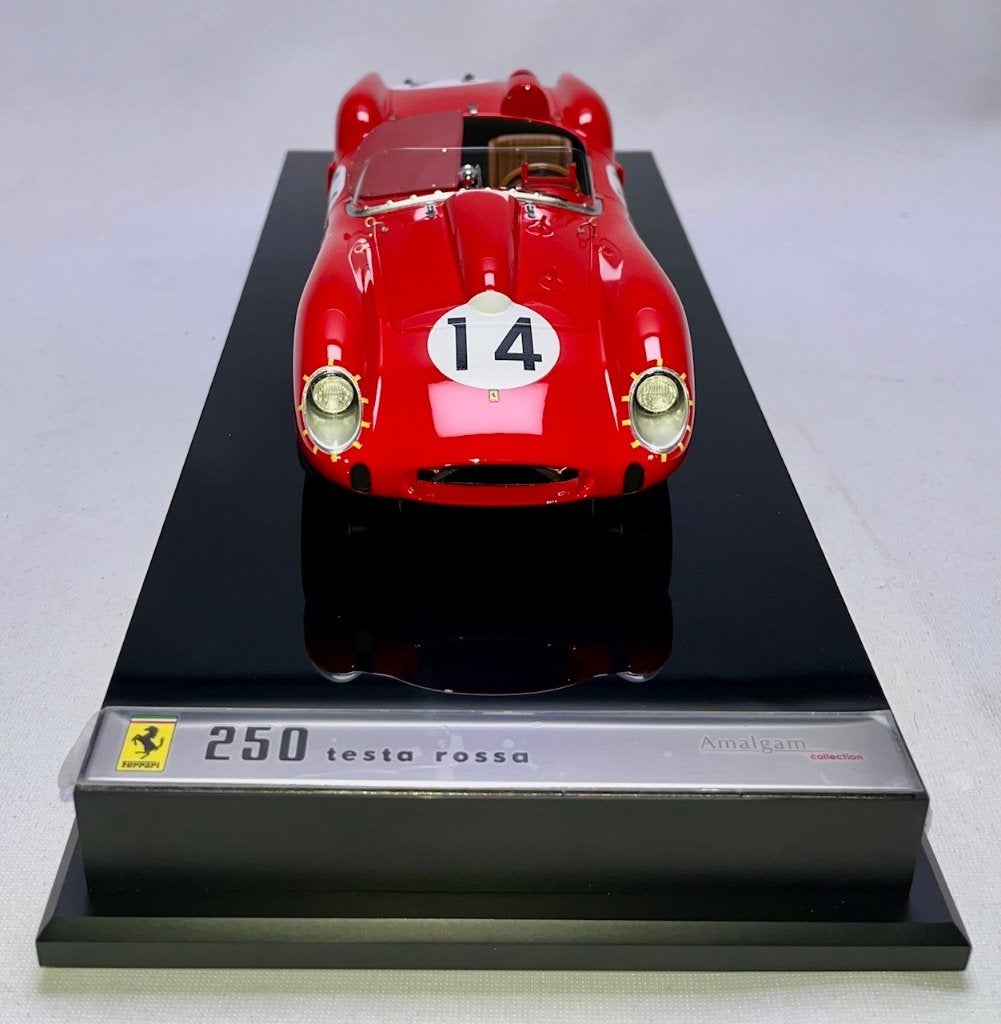 Ferrari 250 TR #14 LeMans 1958 Rood 1:18 van Amalgam, Hobby en Vrije tijd, Modelauto's | 1:18, Ophalen of Verzenden, Nieuw, Auto