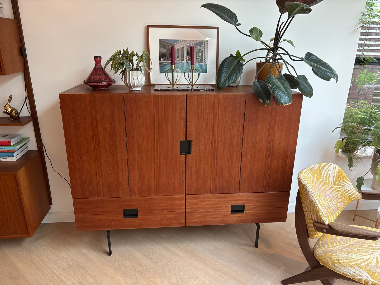 Pastoe CU04 dressoir Cees Braakman, Huis en Inrichting, Kasten | Dressoirs, Ophalen, Teakhout, Zo goed als nieuw, Met lade(s)