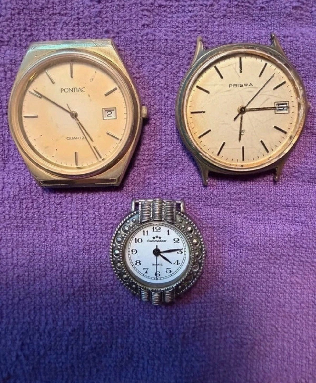 Horloges: Pontiac, Prisma, Commodoor jaren ‘80, Ophalen of Verzenden, Polshorloge, Overige merken, 1960 of later