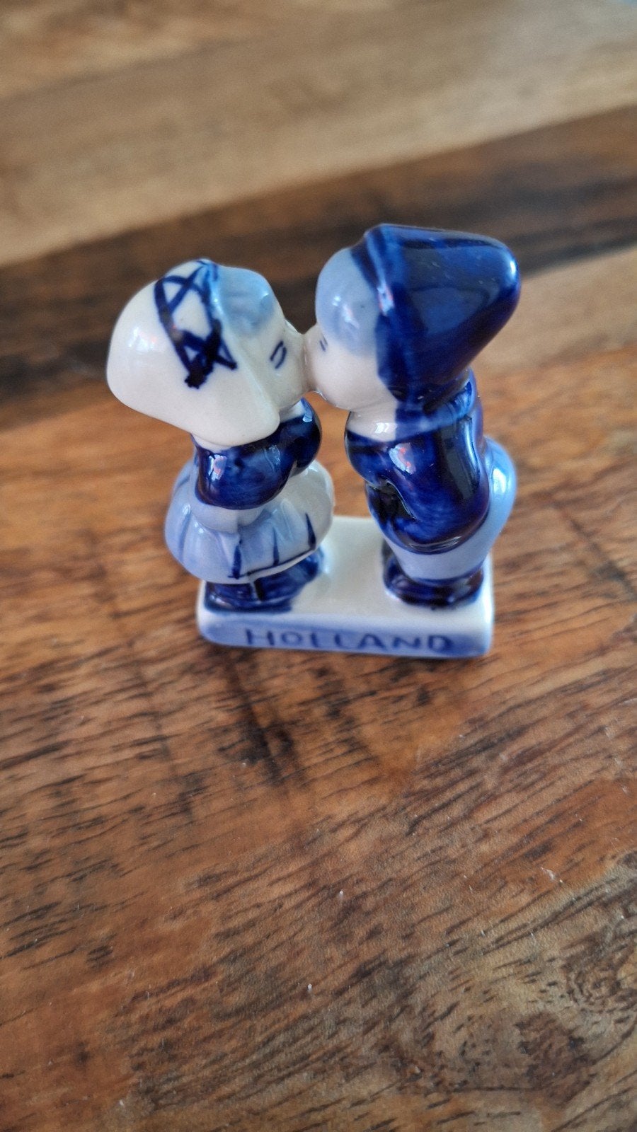 Delfts Blauw Holland kusjespaar beeldje, Ophalen of Verzenden