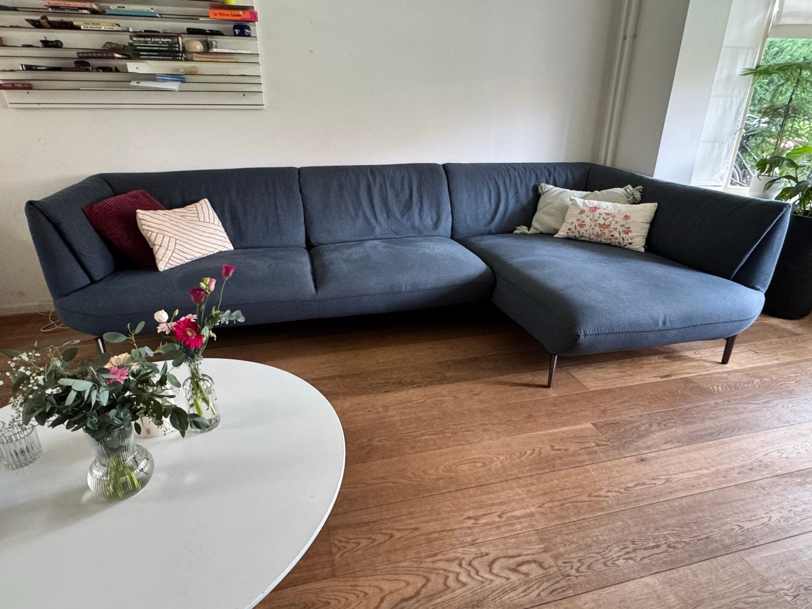 Stijlvolle Hoekbank van MADE - in goede staat, 250 tot 300 cm, 100 tot 125 cm, Hoekbank, Ophalen of Verzenden