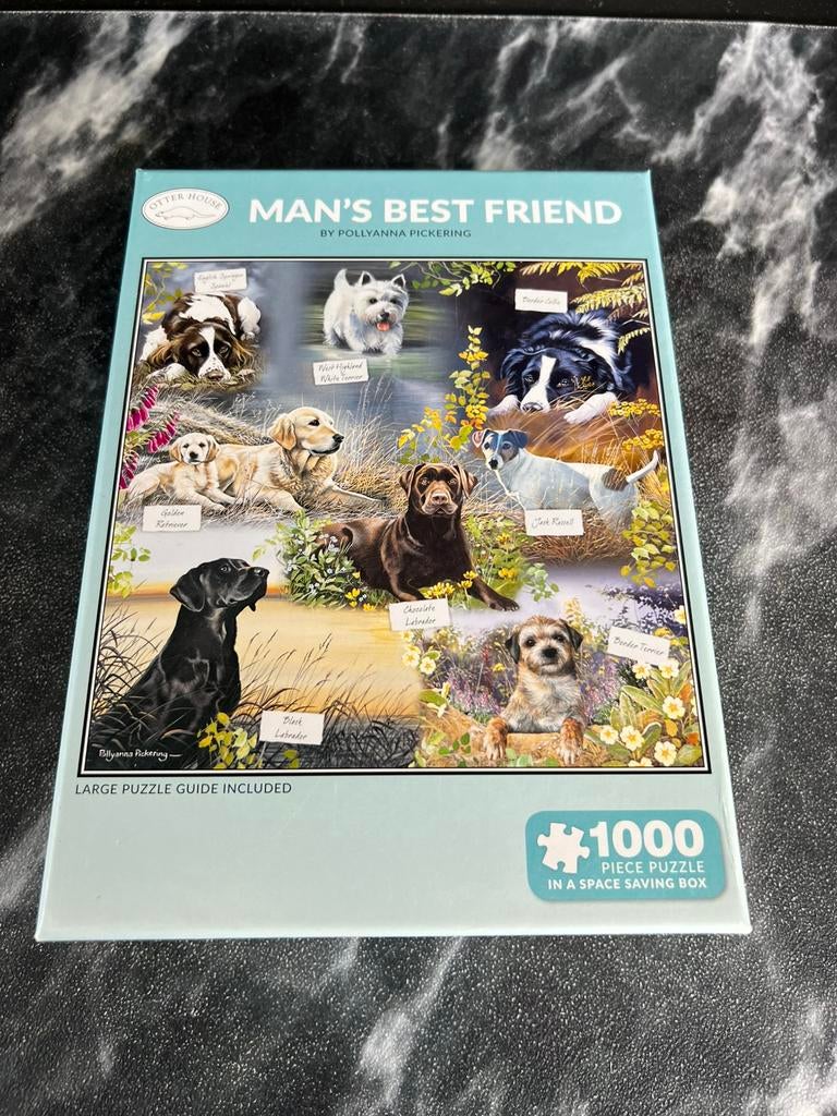 Otter house puzzel 1000 stukjes Man’s best friend, Ophalen of Verzenden, 500 t/m 1500 stukjes, Zo goed als nieuw