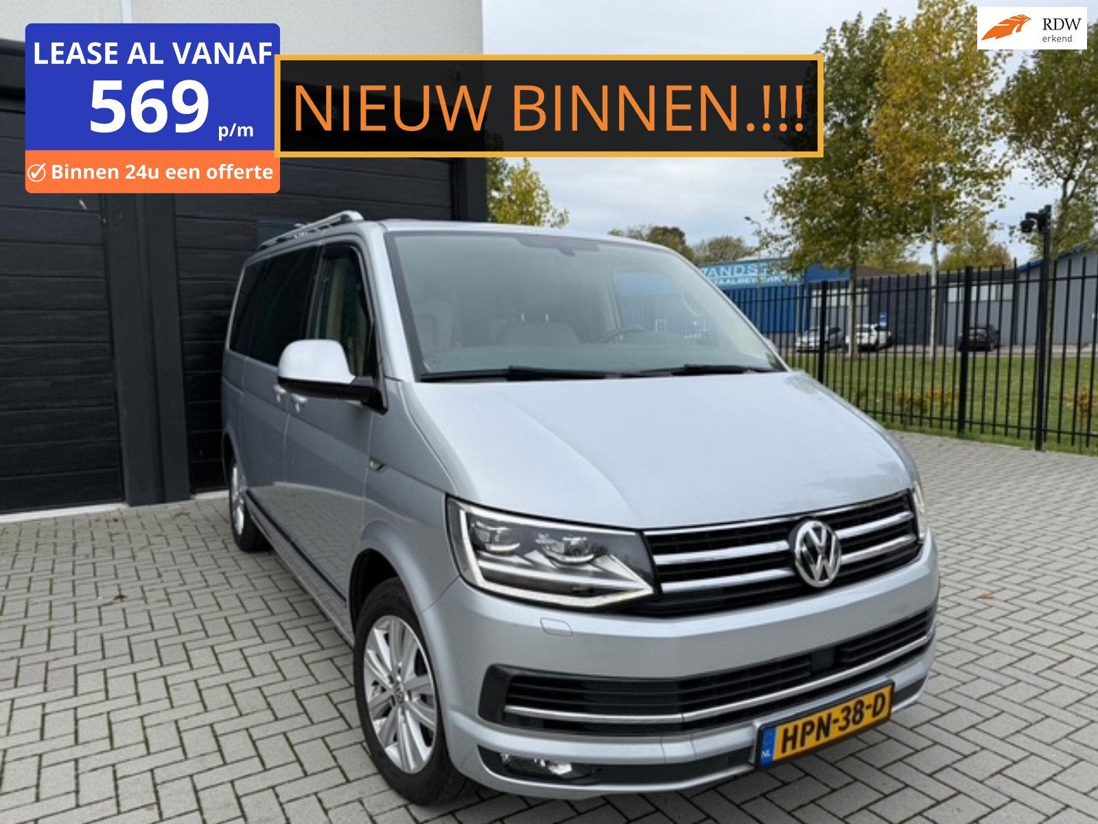 Volkswagen Transporter Multivan 2.0 TDI T6 204PK Highline Xe, Auto's, Volkswagen, Gebruikt, Leder, Bedrijf, Diesel