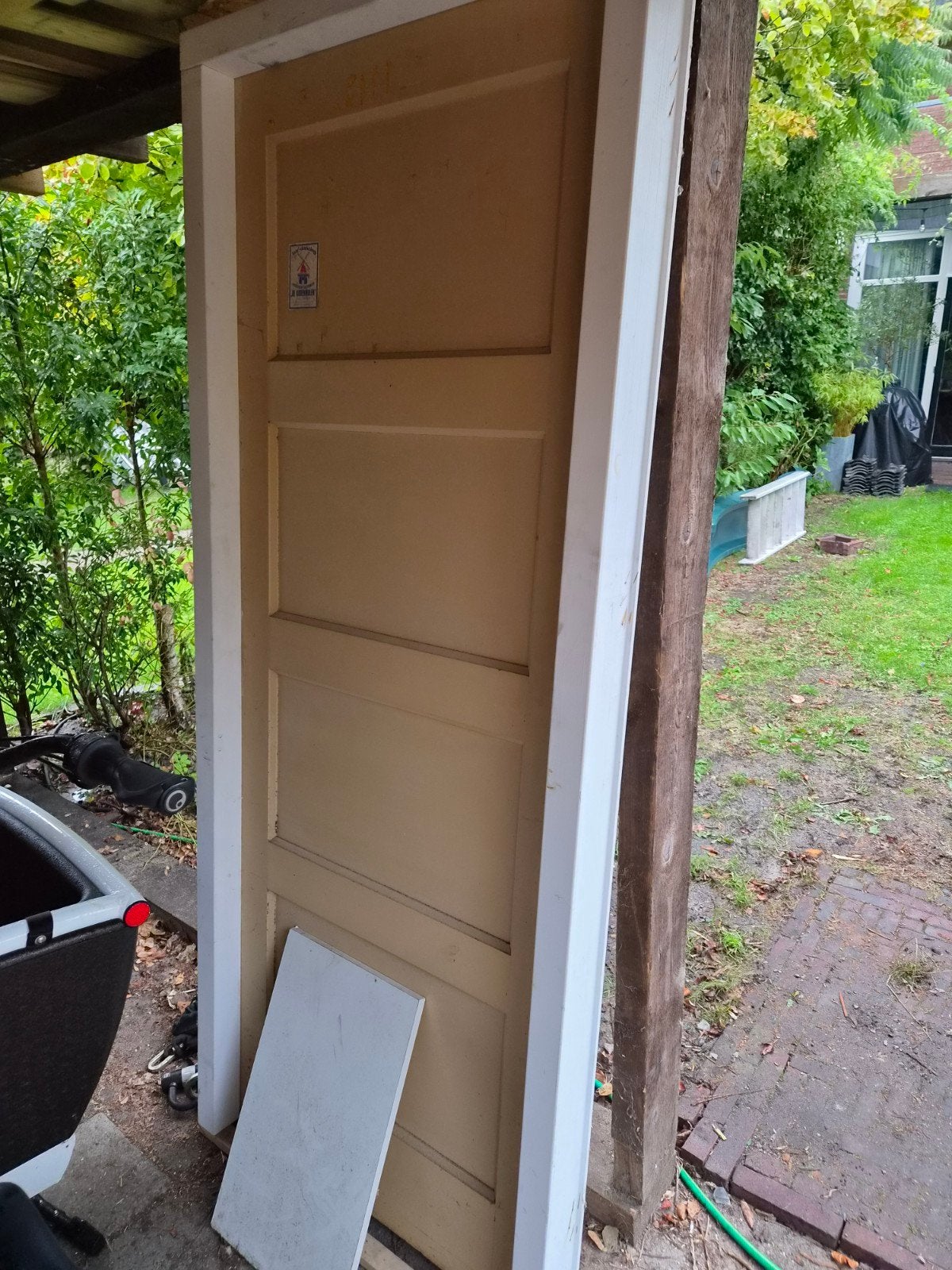 Houten jaren 30 deuren, Ophalen, Gebruikt, Binnendeur, 200 tot 215 cm