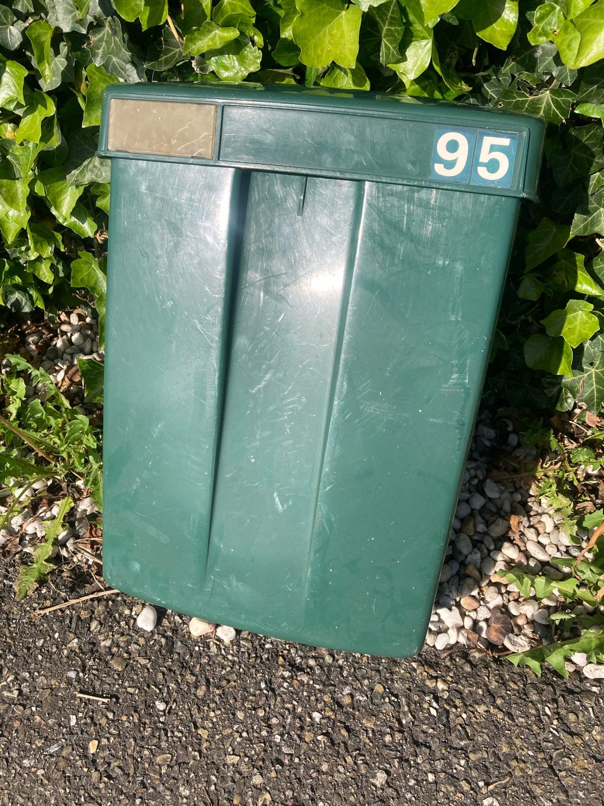 Groene ptt brievenbus, Tuin en Terras, Ophalen, Gebruikt, Kunststof