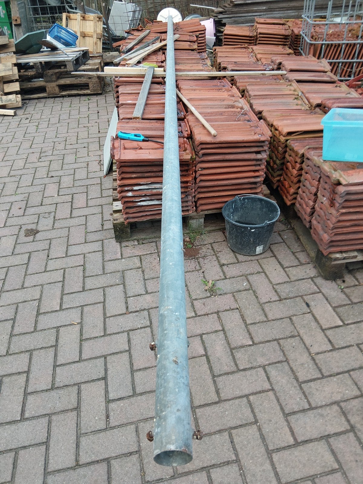 metalen buis 6 meter verzinkt 70 mm, Ophalen of Verzenden, Overige typen, Minder dan 2 meter