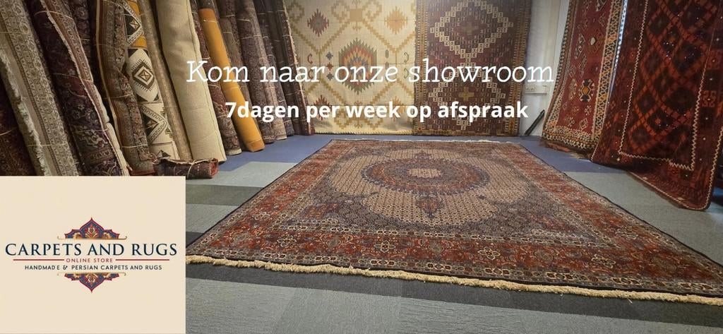 Groot Berber Tapijt Marokko 395x295 wollen vloerkleed, 1185VB, Info@rugsandcarpets.nl, De handelmaatschappij, Bruin