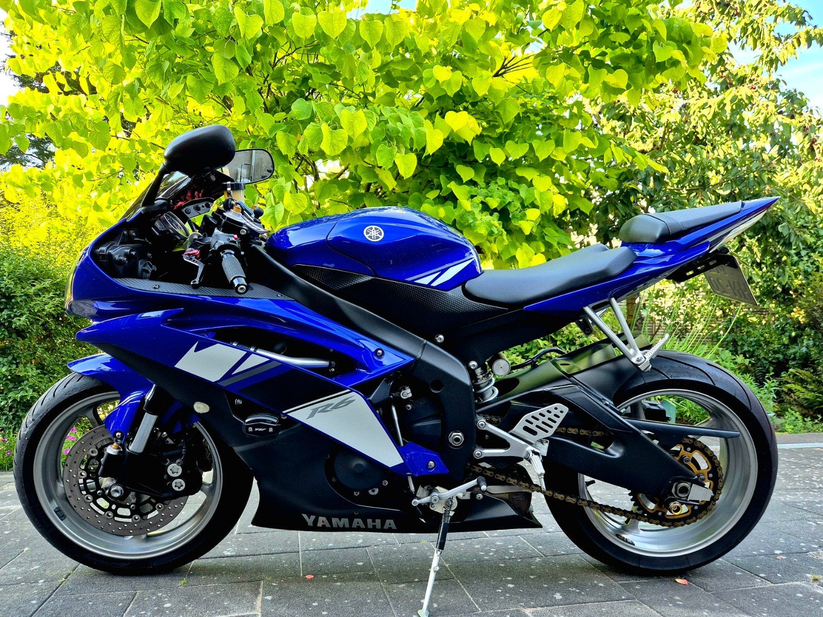 Yamaha R6 2009 - Zeer goed onderhouden en heel weinig km, 4 cilinders, Gebruikt, Super Sport, Particulier