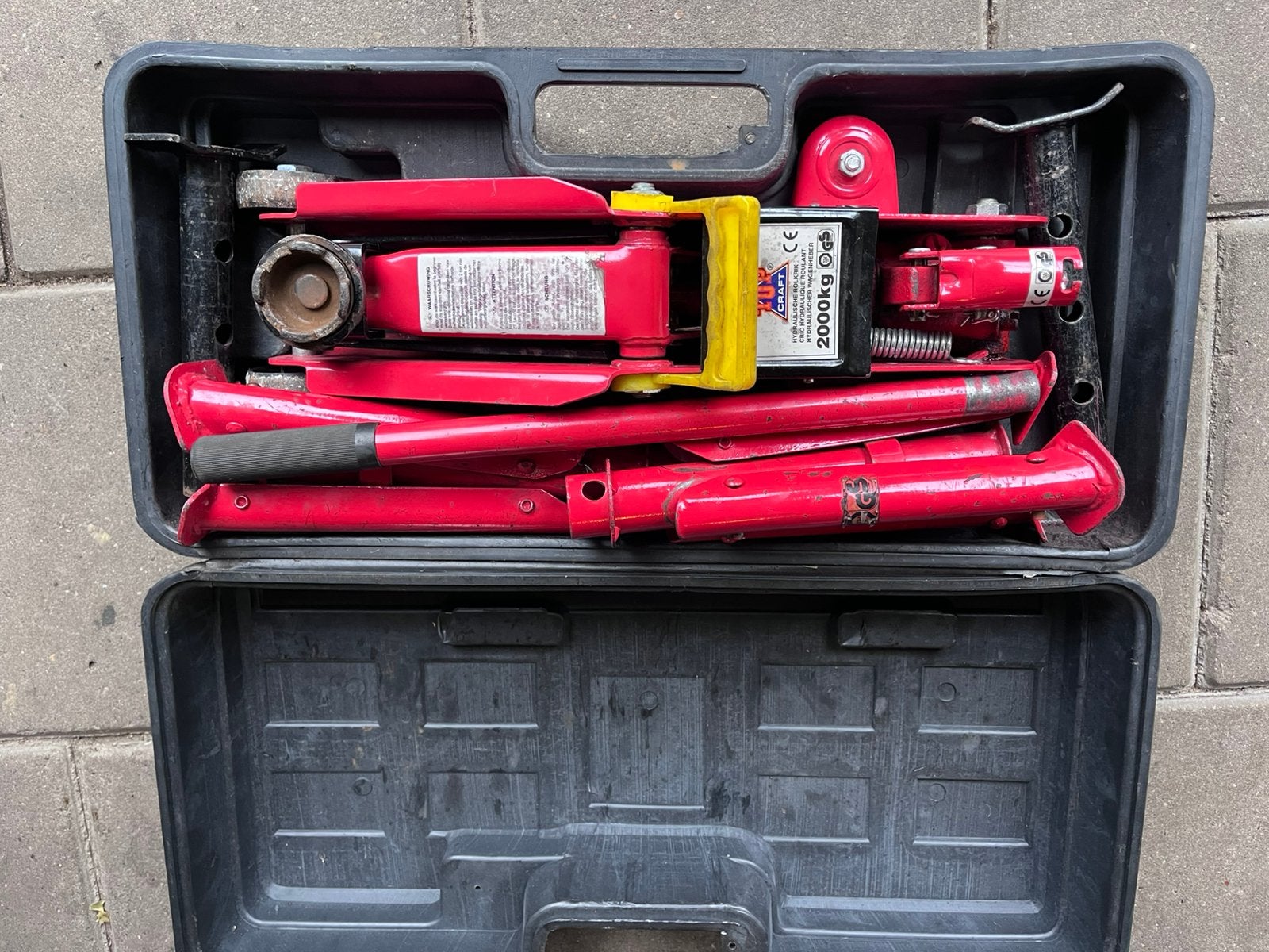 Garagekrik auto krik, Ophalen, Zo goed als nieuw, Hydraulisch, Garagekrik