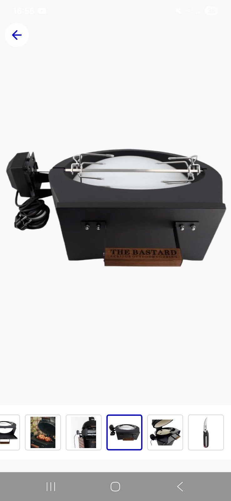 The Bastard pizzasteen met rotisserie, Ophalen of Verzenden, Zo goed als nieuw, The Bastard