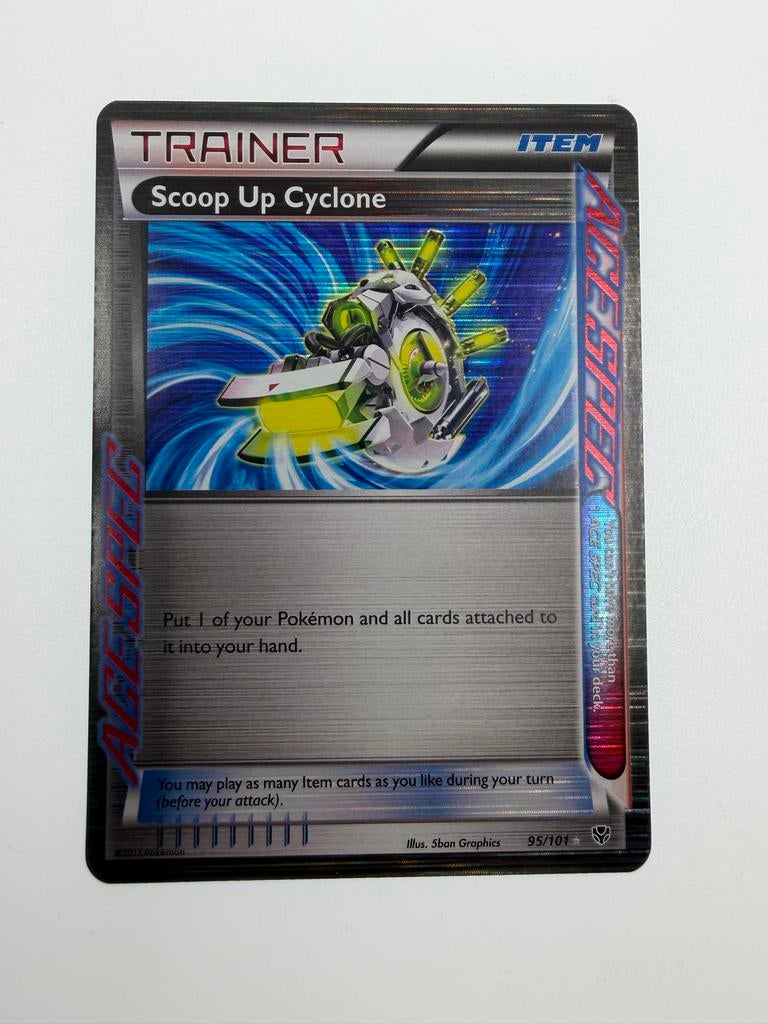 Pokémon TCG Scoop Up Cyclone Trainer Kaart 95/101, Ophalen of Verzenden, Zo goed als nieuw, Losse kaart