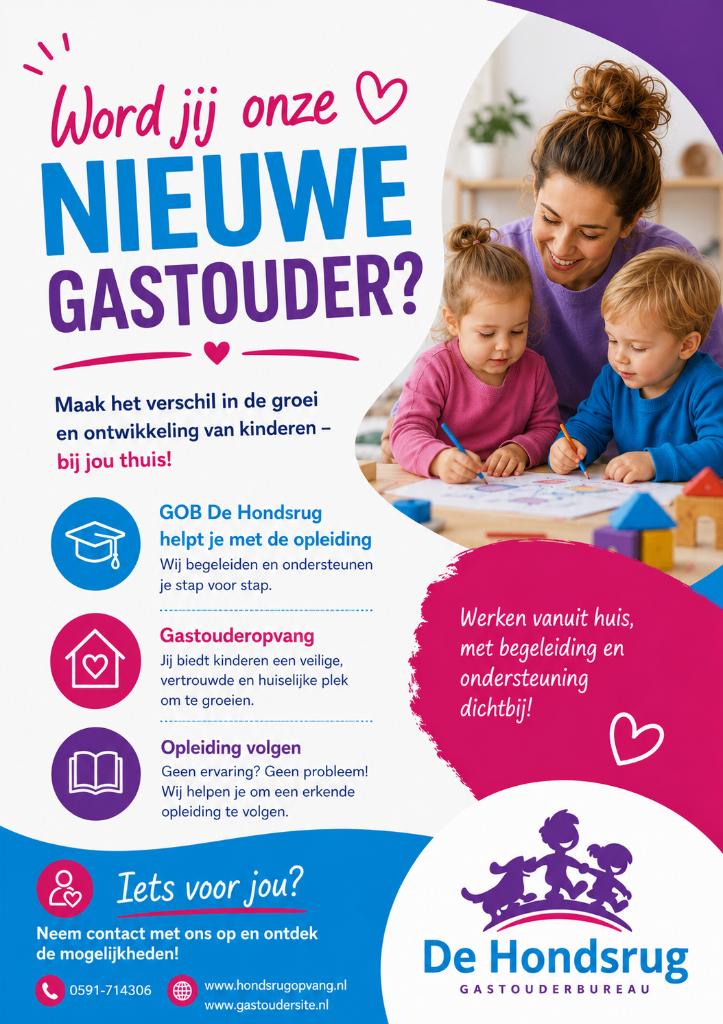 Gastouder worden, oppas, Kinderen en Baby's, Overige Kinderen en Baby's, Ophalen of Verzenden, Nieuw