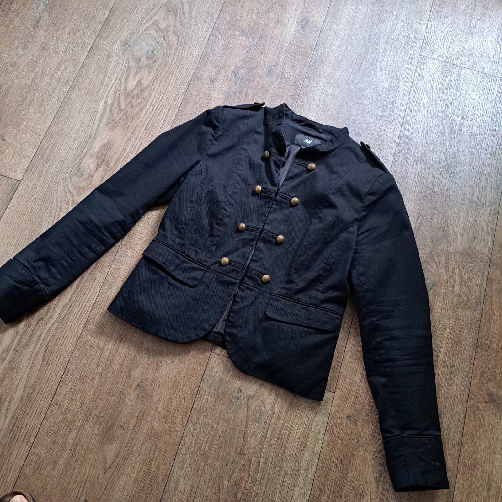 zwart koetsiers jasje mt. 40/42, Maat 38/40 (M), H&M, Zwart, Ophalen of Verzenden