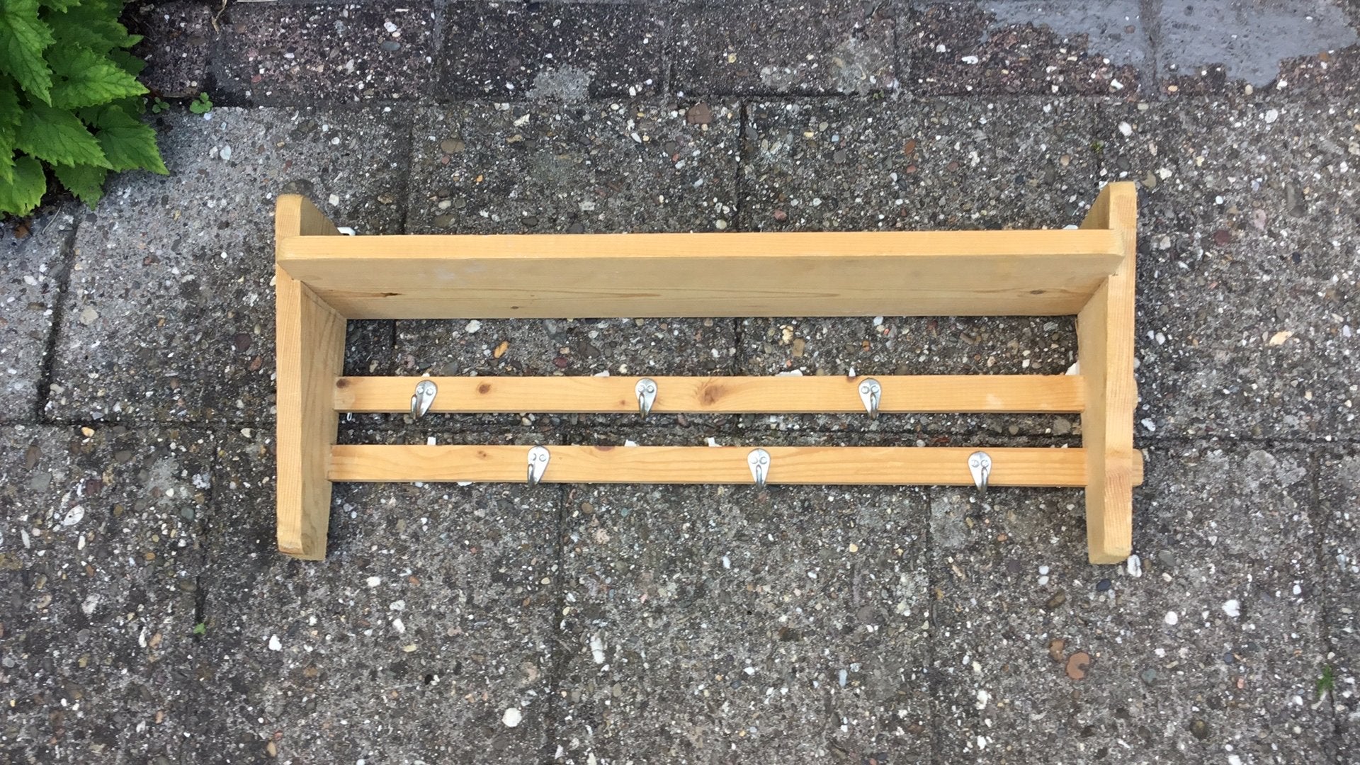 Blank houten kapstokje, Ophalen, Hout, Wandkapstok, Minder dan 100 cm