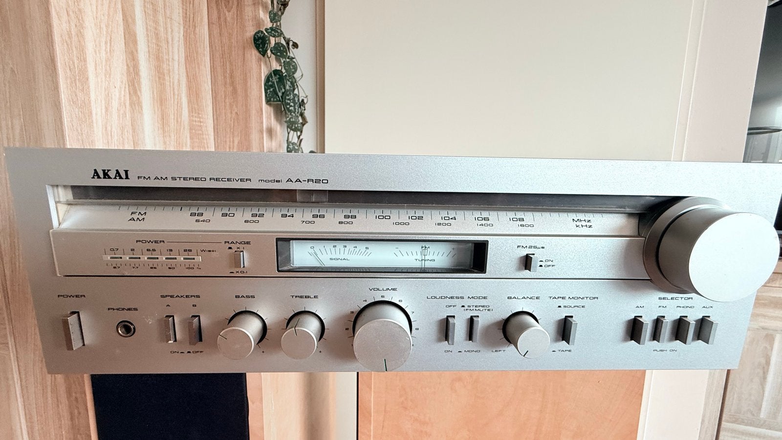 Akai AA-R20 FM AM Stereo Receiver - Vintage Audio, Gebruikt, Ophalen, Overige merken, Minder dan 60 watt