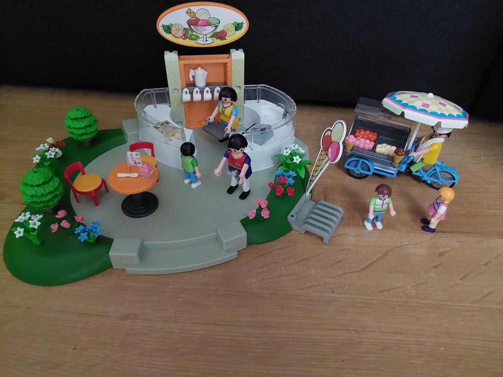 Playmobil IJssalon en IJskar, Ophalen of Verzenden, Zo goed als nieuw, Complete set