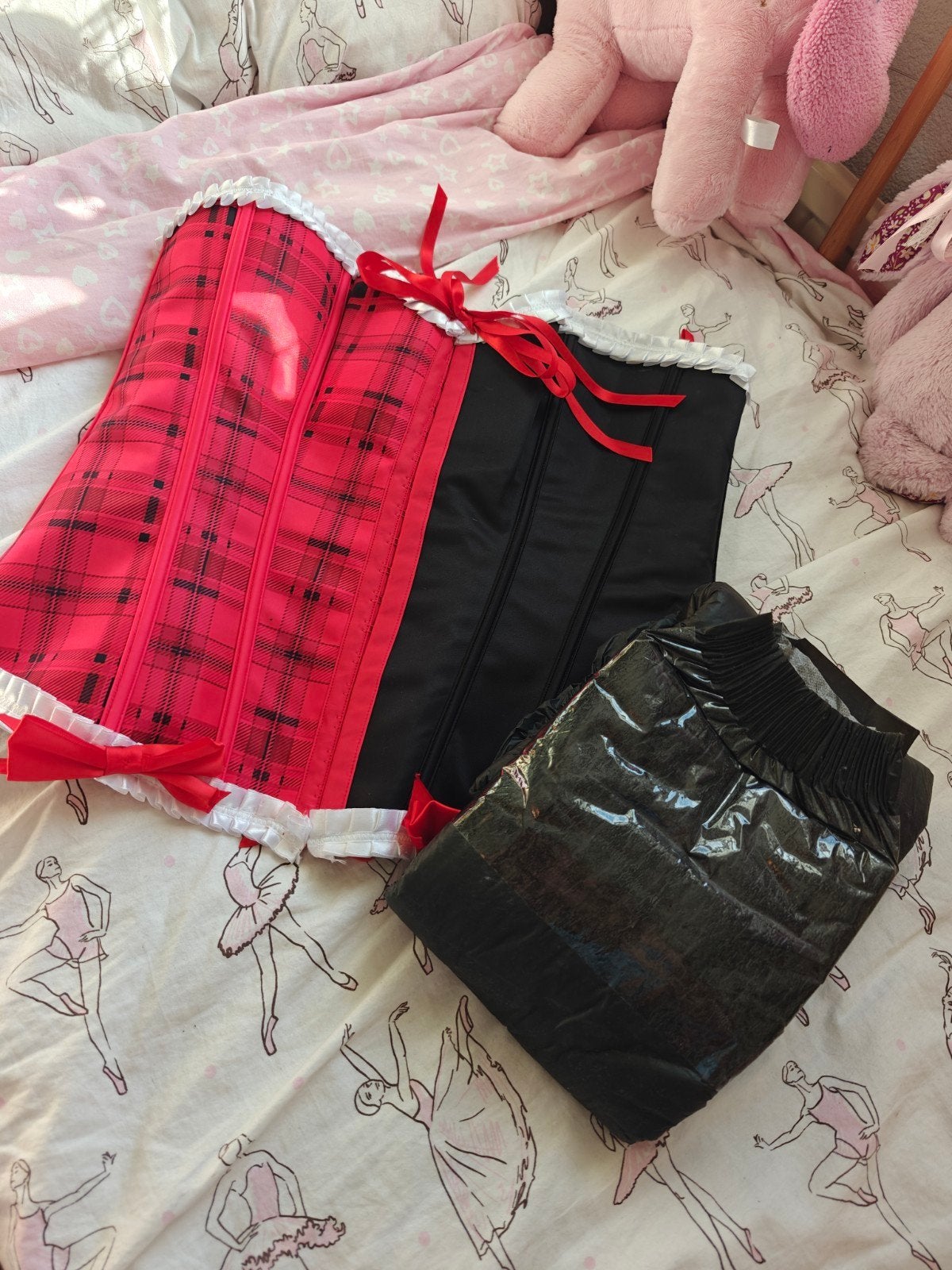Abdl Ddlg Sissy Volwassen Luier en Sexy Korset maat M-L, Verzenden